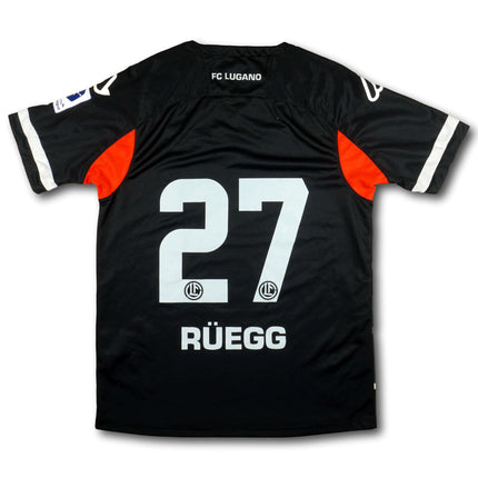 FC Lugano 2021-22 Trikot heim Player Issue Cuspieger - RÜEGG #27 - 8/10 - [L]