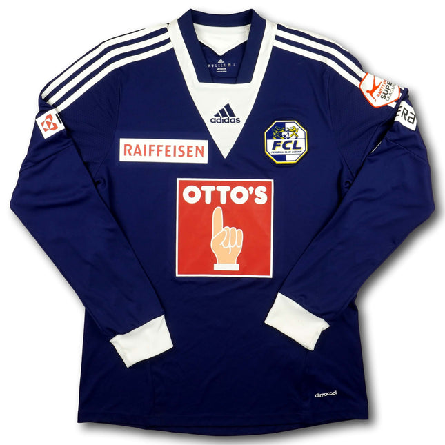 FC Luzern 2014-15 Trikot heim Player Issue - L/S - MIKARI #29 - 8/10 - [M]