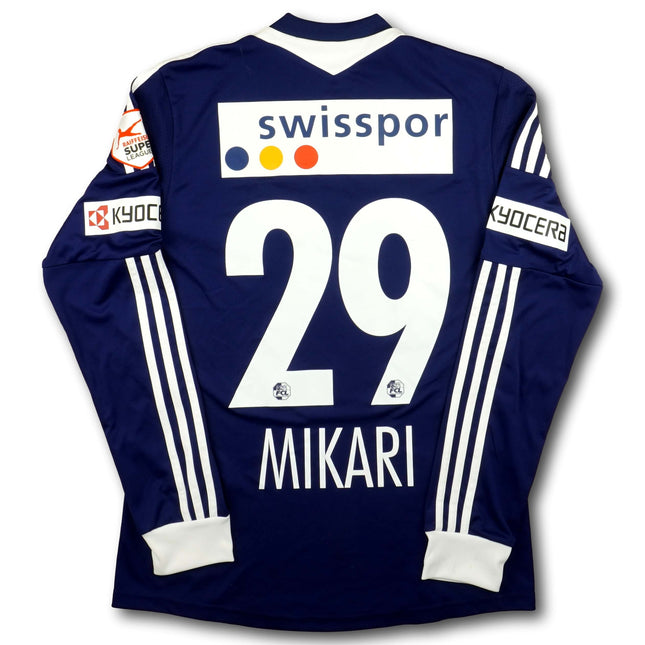 FC Luzern 2014-15 Trikot heim Player Issue - L/S - MIKARI #29 - 8/10 - [M]