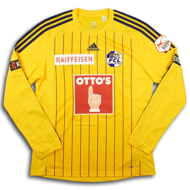 FC Luzern 2013-14 Trikot auswärts Player Issue - L/S - THIESSON #14 - 6/10 - [M]