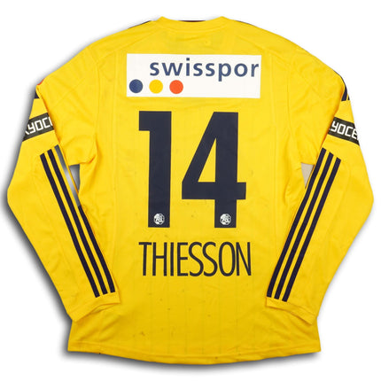 FC Luzern 2013-14 Trikot auswärts Player Issue - L/S - THIESSON #14 - 6/10 - [M]