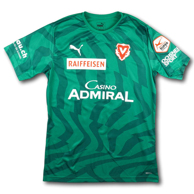 FC Vaduz 2021-22 Trikot torhüter Player Issue signiert - CHANDE #42 - 9/10 - [M]