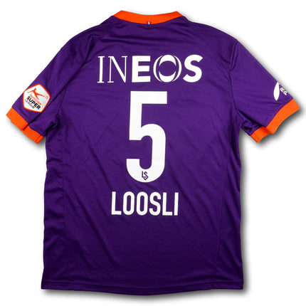 FC Lausanne–Sport 2020-21 Trikot auswärts Player Issue 125 Jahre Jubiläum - LOOSLI #5 - 8/10 - [L]