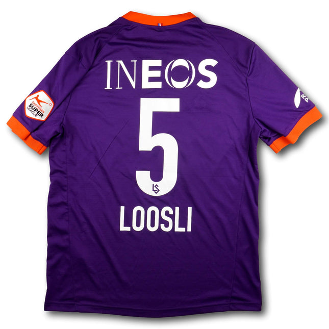 FC Lausanne–Sport 2020-21 Trikot auswärts Player Issue 125 Jahre Jubiläum - LOOSLI #5 - 8/10 - [L]