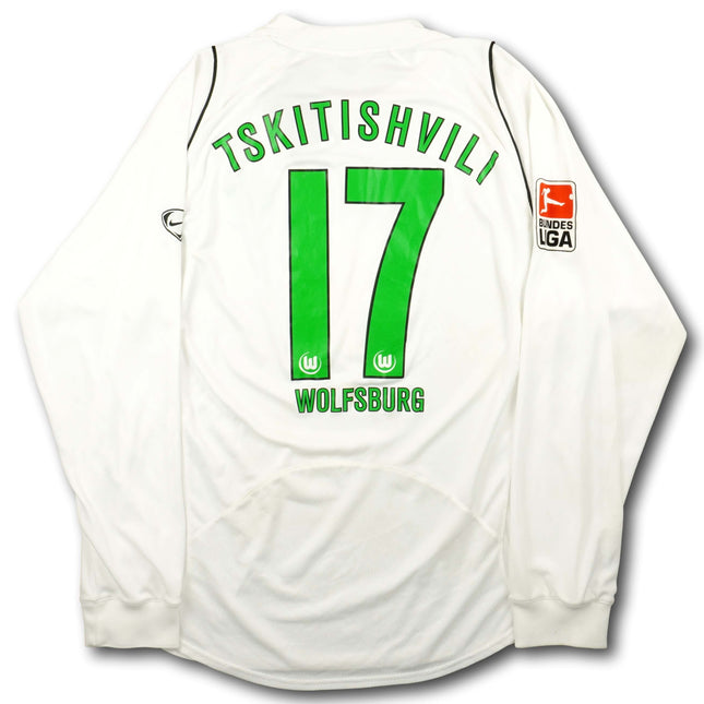 VfL Wolfsburg 2005-07 Trikot auswärts Player Issue - L/S - TSKITISHVILI #17 - 5/10 - [L]