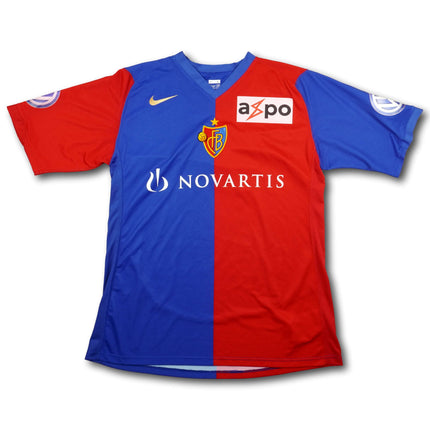 FC Basel 2006-08 Trikot heim Meistersaison (07/08) signiert - BURGMEIER #15 - 7/10 - [L]
