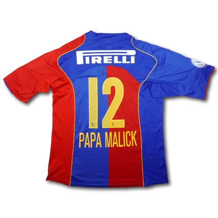 FC Basel 2004-06 Trikot heim Player Issue Meistersaison (05/06) signiert - PAPA MALICK #12 - 9/10 - [XL]