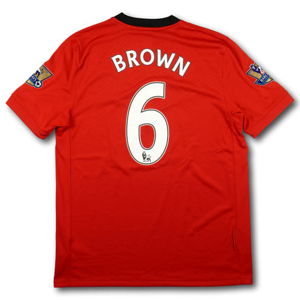 Manchester United 2009-10 Trikot heim - BROWN #6 - 9/10 - [M]