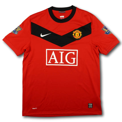 Manchester United 2009-10 Trikot heim - BROWN #6 - 9/10 - [M]