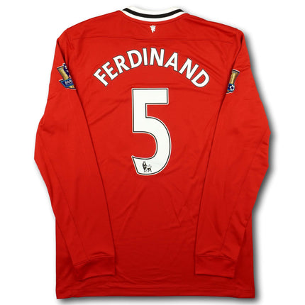 Manchester United 2011-12 Trikot heim - L/S - FERDINAND #5 - 9/10 - [M]