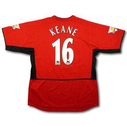 Manchester United 2002-04 Trikot heim Meistersaison (02/03) - KEANE #16 - 7/10 - [L]