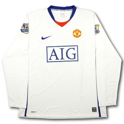 Manchester United 2008-10 Trikot auswärts Meister 08/09 - L/S - CARRICK #16 - 9/10 - [L]