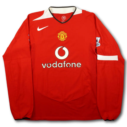 Manchester United 2004-06 Trikot heim - L/S - BROWN #6 - 9/10 - [L]