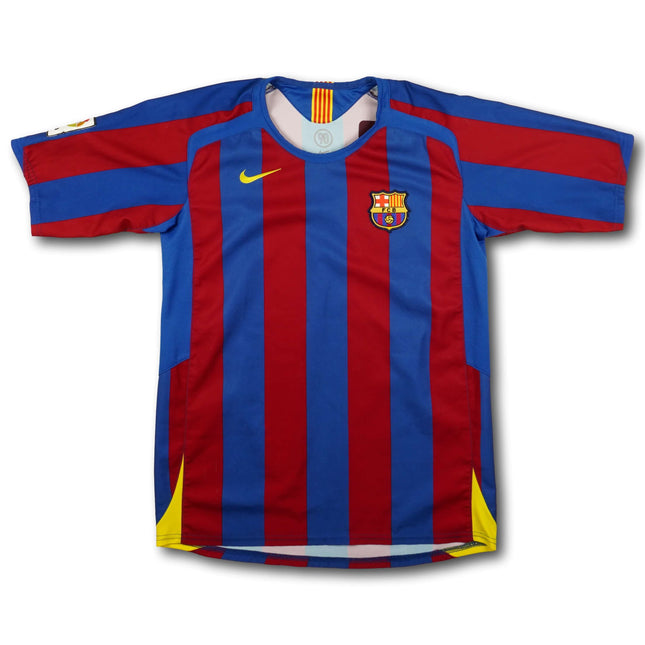 FC Barcelona 2005-06 Trikot heim Meistersaison & Champions League Sieger - 7/10 - [Kids XL]