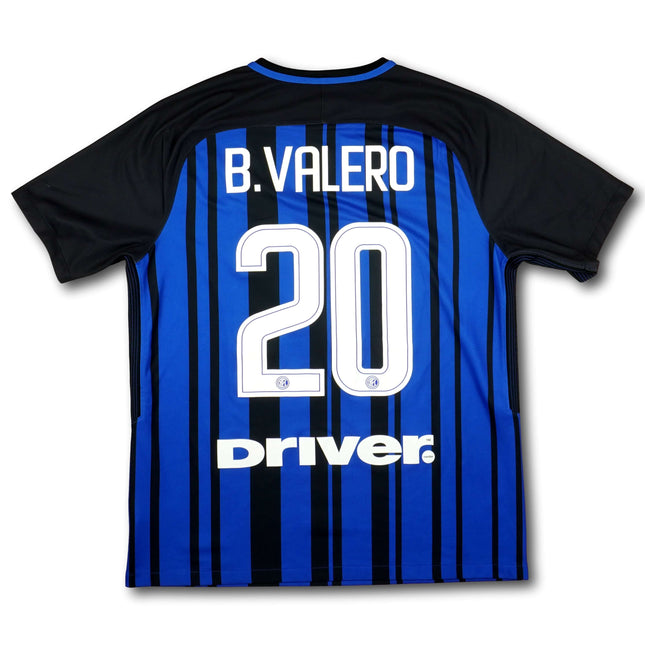 Inter Mailand 2017-18 Trikot heim - B. VALERO #20 - 6/10 - [L]