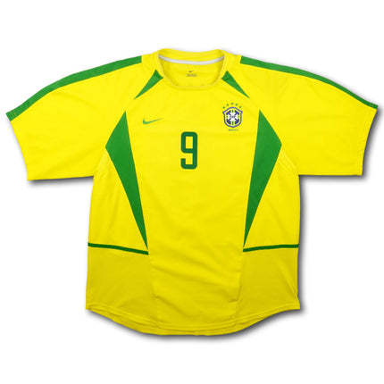 Brasilien 2002 Trikot heim Weltmeister - RONALDO #9 - 7/10 - [L]