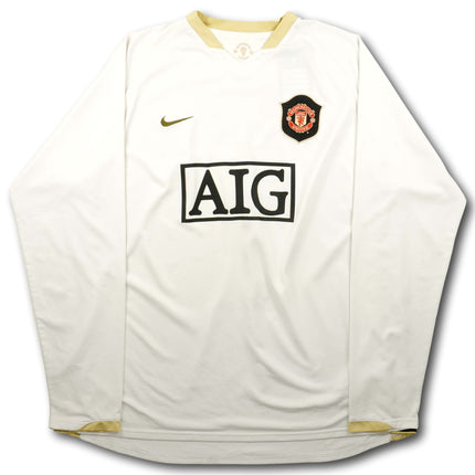 Manchester United 2006-08 Trikot auswärts Meistersaisons & UCL-Sieger - L/S - RONALDO #7 - 8/10 - [XL]