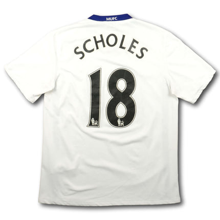 Manchester United 2008-10 Trikot auswärts Meistersaison - SCHOLES #18 - 6/10 - [M]