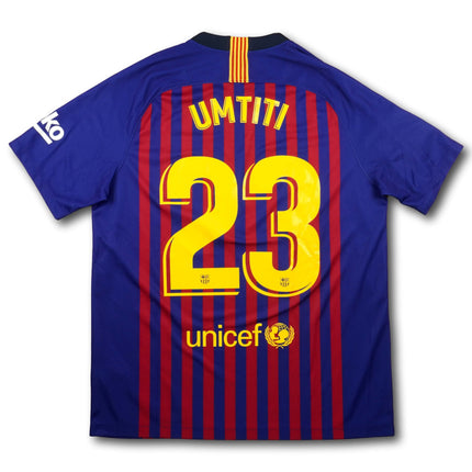 FC Barcelona 2018-19 Trikot heim Meistersaison - UMTITI #23 - 6/10 - [L]