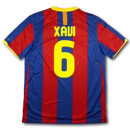 FC Barcelona 2010-11 Trikot heim Double-Sieger - XAVI #6 - 8/10 - [L]