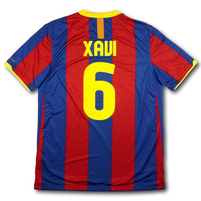 FC Barcelona 2010-11 Trikot heim Double-Sieger - XAVI #6 - 8/10 - [L]