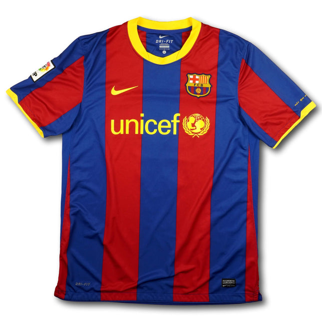 FC Barcelona 2010-11 Trikot heim Double-Sieger - XAVI #6 - 8/10 - [L]