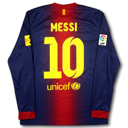 FC Barcelona 2012-13 Trikot heim Meistersaison - L/S - MESSI #10 - 7/10 - [M]