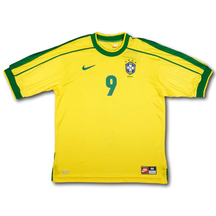 Brasilien 1998 Trikot heim - RONALDO #9 - 7/10 - [M]