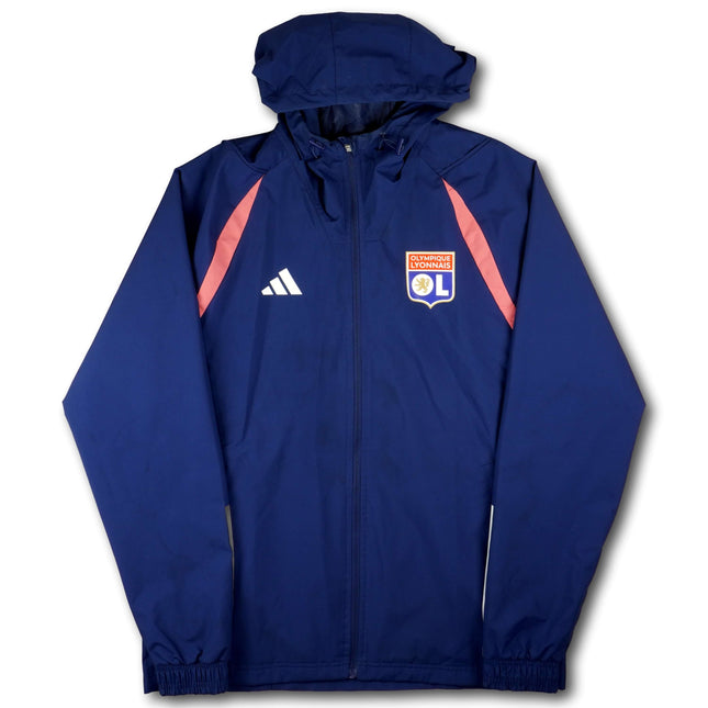 Olympique Lyonnais 2023-24 Jacket windbreaker mit Kapuze - 9/10 - [M]
