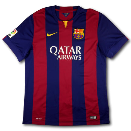 FC Barcelona 2014-15 Trikot heim Triple-Saison - MESSI #10 - 5/10 - [XL]