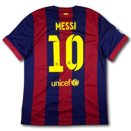 FC Barcelona 2014-15 Trikot heim Triple-Saison - MESSI #10 - 5/10 - [XL]