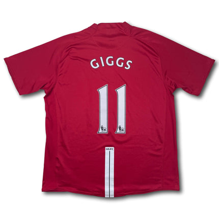 Manchester United 2007-09 heim Nike XL GIGGS #11