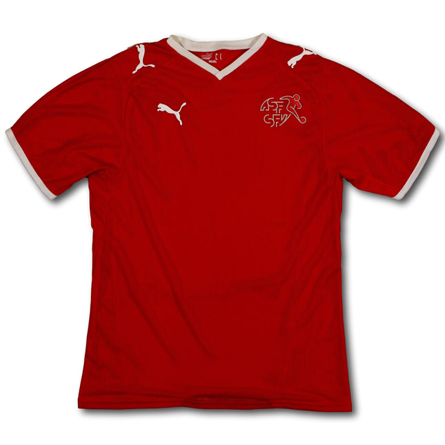 Original Fussballtrikot Schweiz 2008 Heim Puma M –