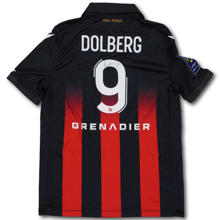 OGC Nizza 2020-21 heim L DOLBERG #9 signiert matchworn Macron