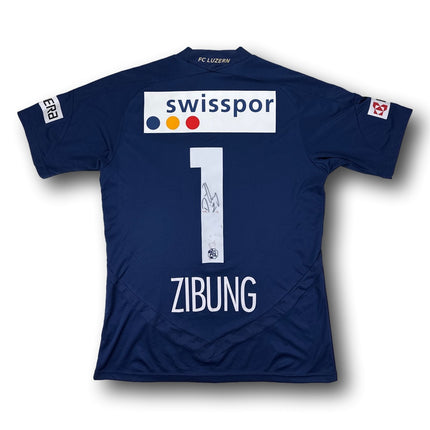 FC Luzern 2011-12 heim 176 (Kids XL) ZIBUNG #1 signiert adidas